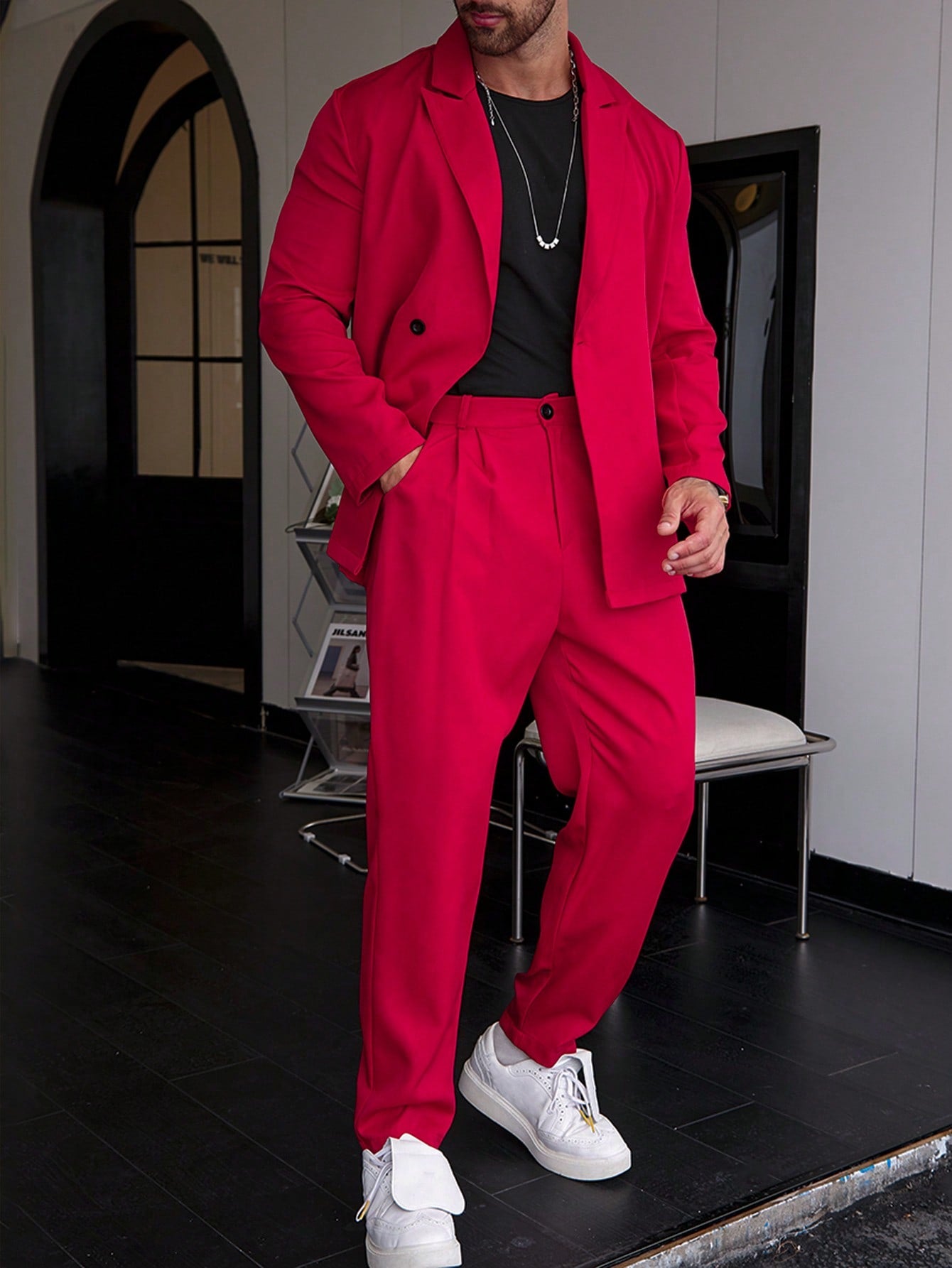 JP’s Casual One-Color Men’s Suit