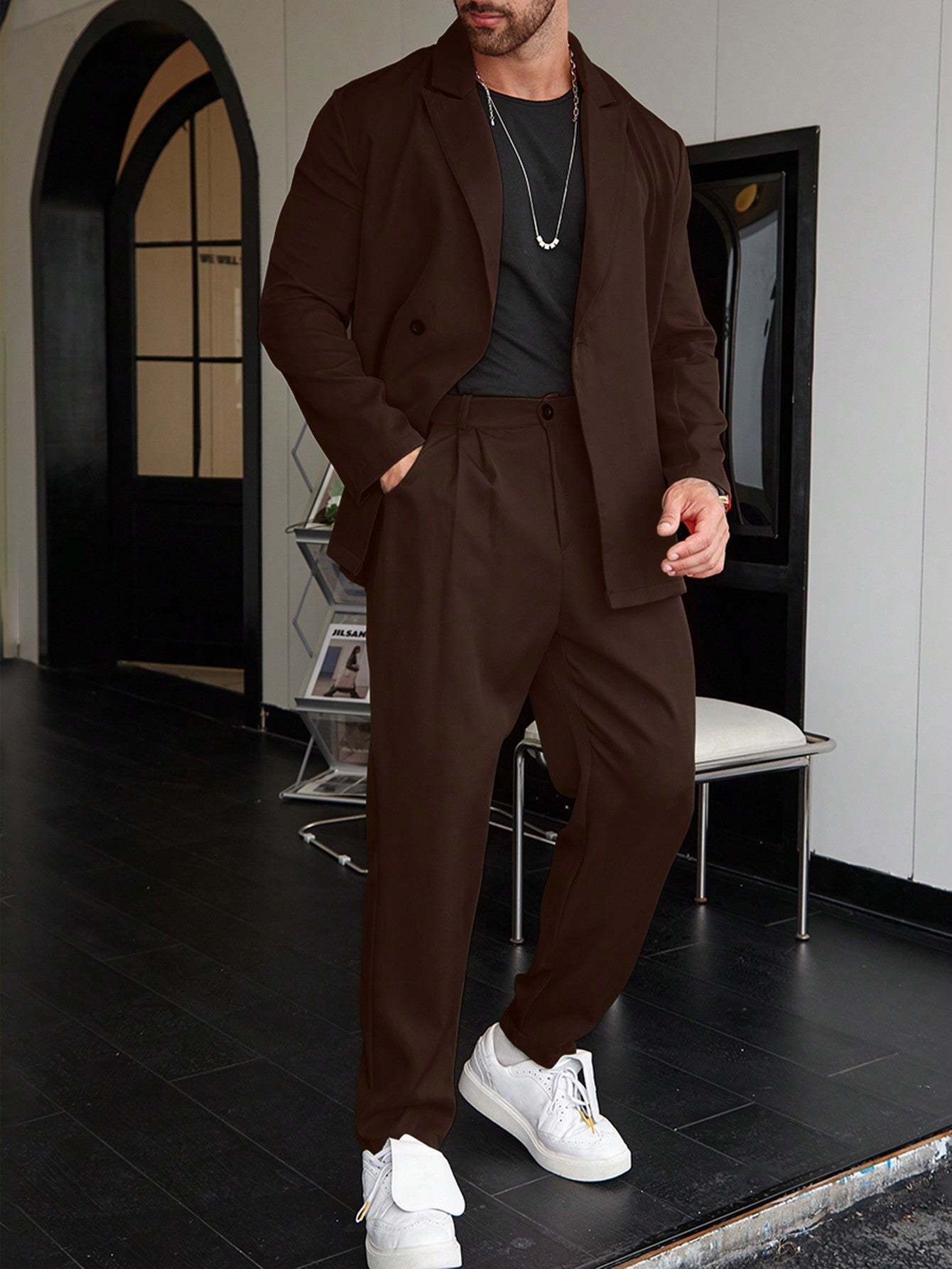 JP’s Casual One-Color Men’s Suit
