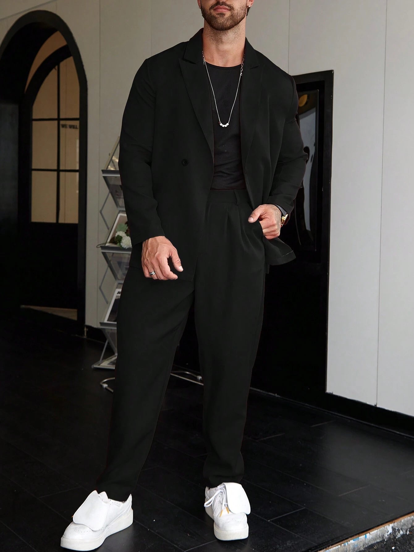 JP’s Casual One-Color Men’s Suit