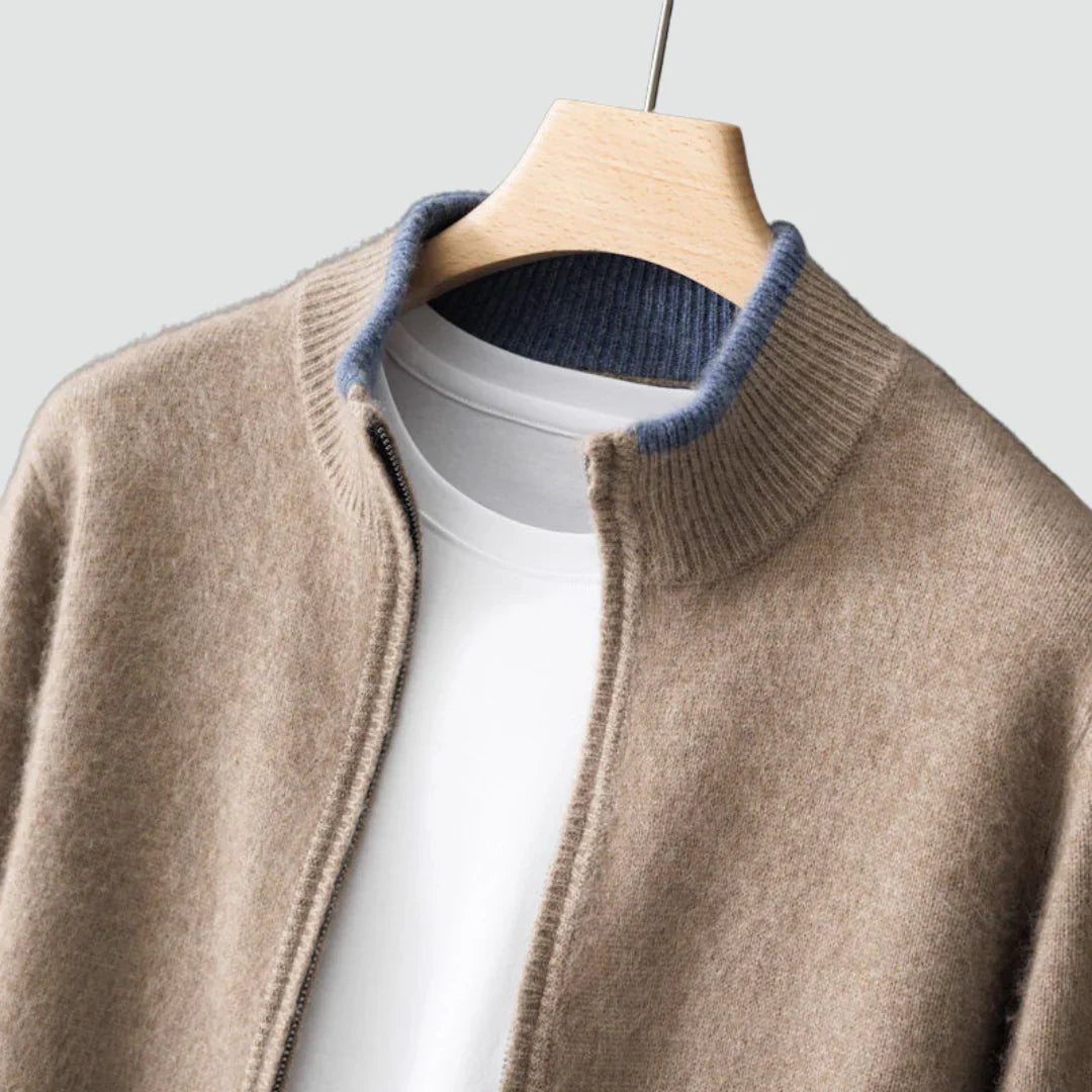 JP’s Pure Cashmere Zip Cardigan