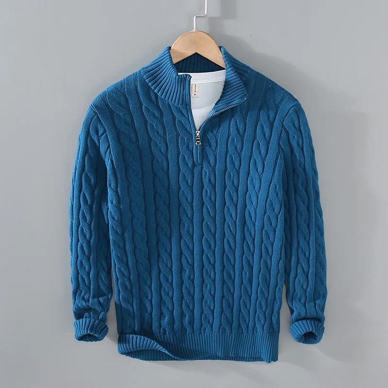 JP's Half-zip Cable-knit sweater