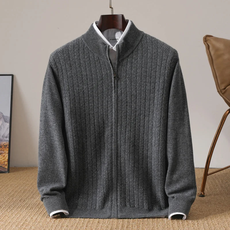 JP’s 100% Merino Wool Full Zip Jumper