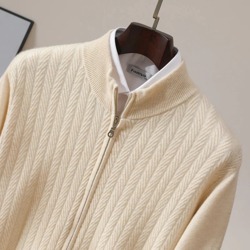 JP’s 100% Merino Wool Full Zip Jumper