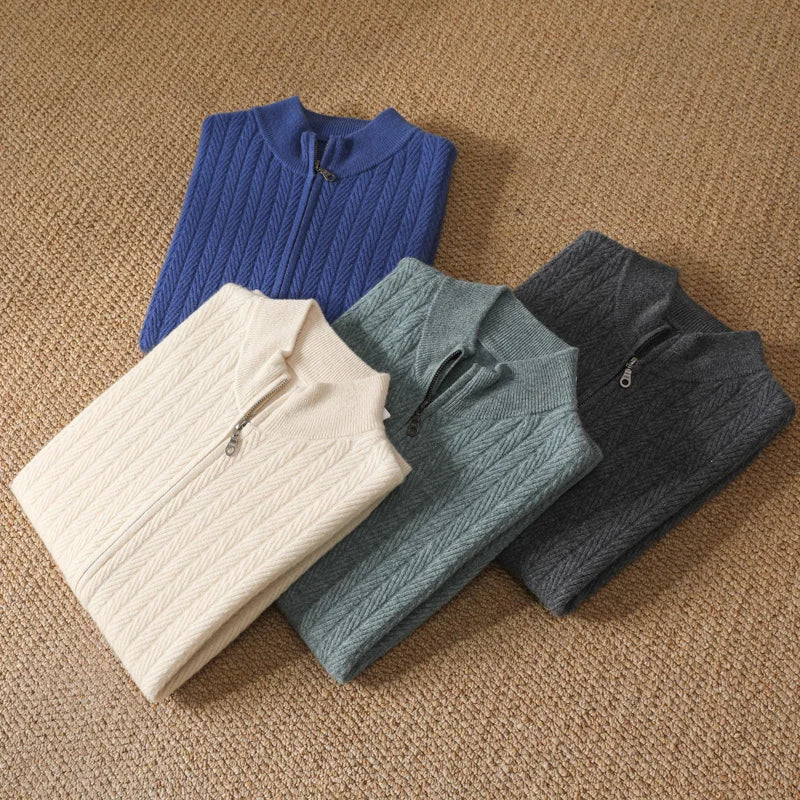 JP’s 100% Merino Wool Full Zip Jumper