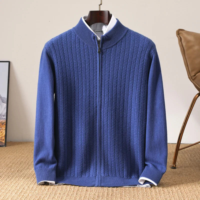 JP’s 100% Merino Wool Full Zip Jumper