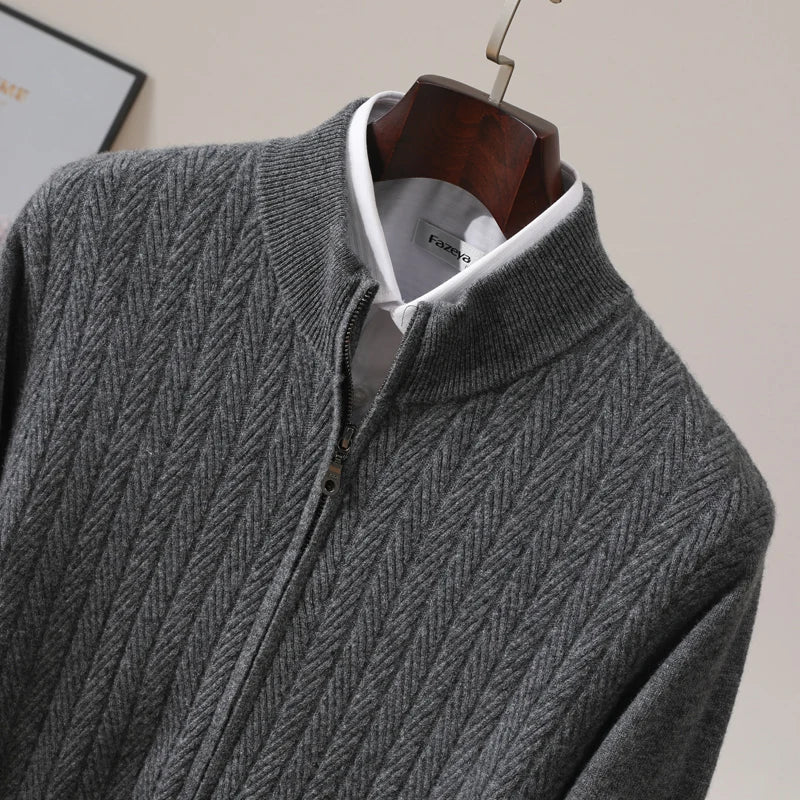 JP’s 100% Merino Wool Full Zip Jumper