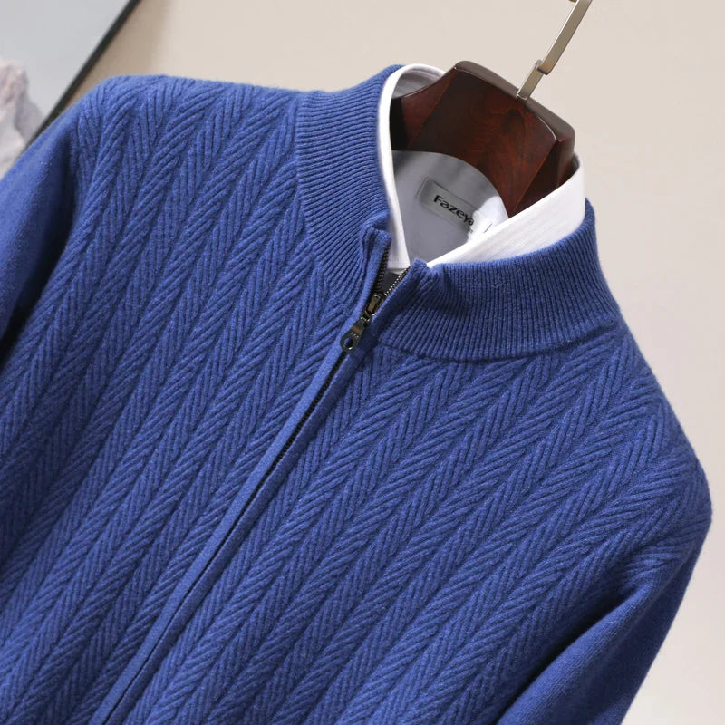 JP’s 100% Merino Wool Full Zip Jumper