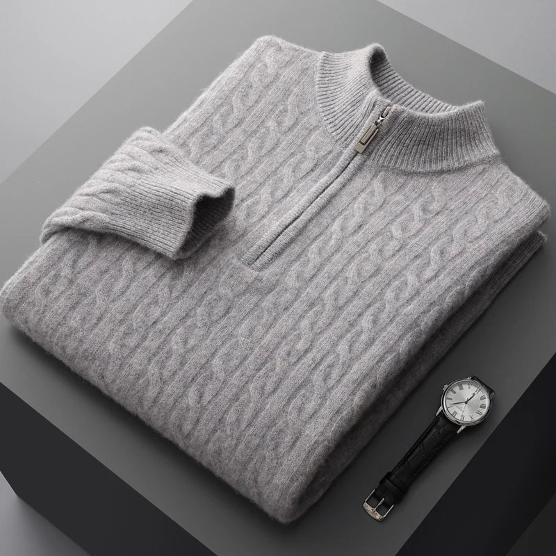 JP’s 100% Cashmere Quarter-Zip Sweater