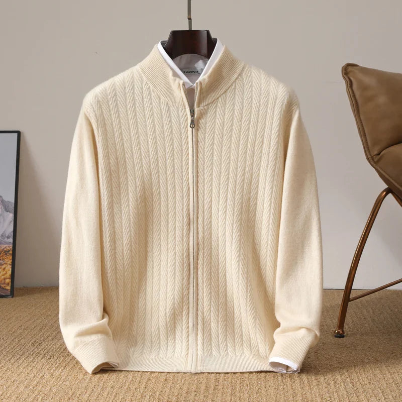 JP’s 100% Merino Wool Full Zip Jumper