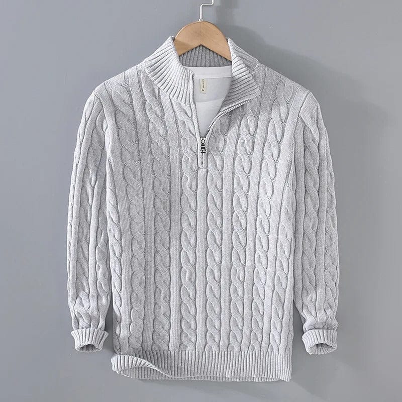 JP's Half-zip Cable-knit sweater