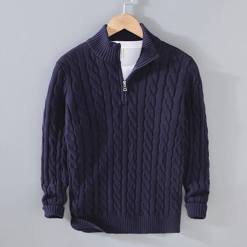 JP's Half-zip Cable-knit sweater