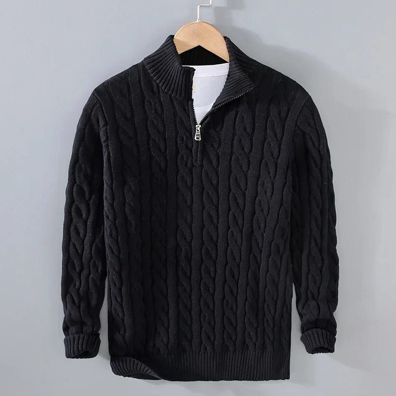 JP's Half-zip Cable-knit sweater