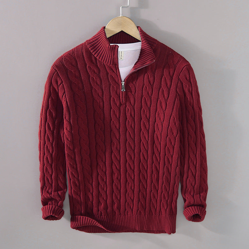 JP's Half-zip Cable-knit sweater