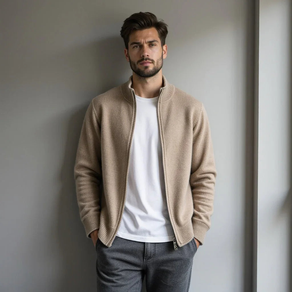 JP’s Pure Cashmere Zip Cardigan